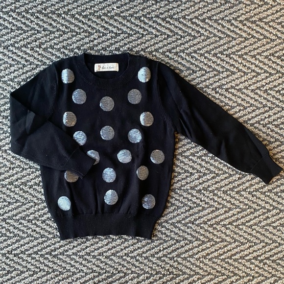 Little kids sequins polka dot sweater - Picture 1 of 1